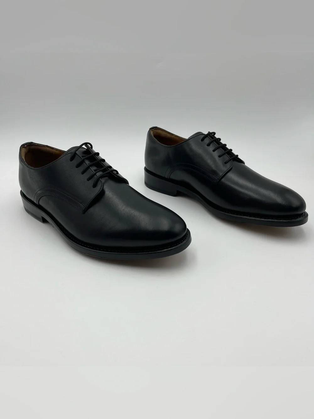 Allen Edmonds Henry Derby Black Leather Men Shoes Size 9.5 D MSRP $450